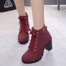 Luxury High-Heeled Ankle Boots