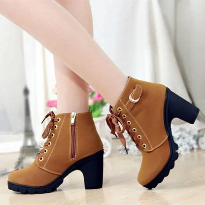 Luxury High-Heeled Ankle Boots