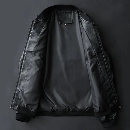 RetroRider | Vintage Bomberjacka i svart läder