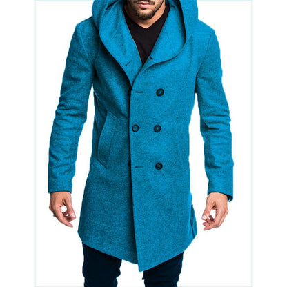 Men's Long Coat Hooded