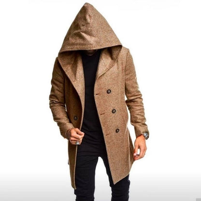 Men's Long Coat Hooded