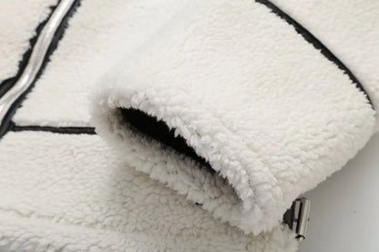 Elegant Winter Wool Fur Coat
