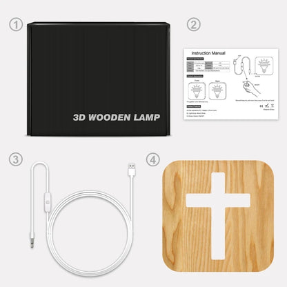 Wooden Cross Lamp
