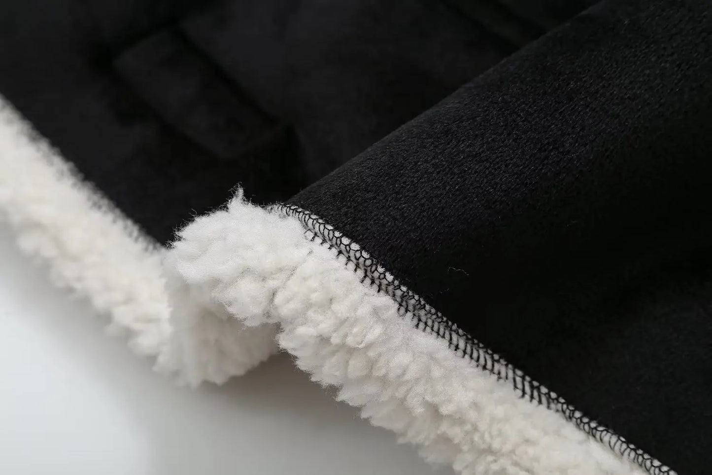 Elegant Winter Wool Fur Coat
