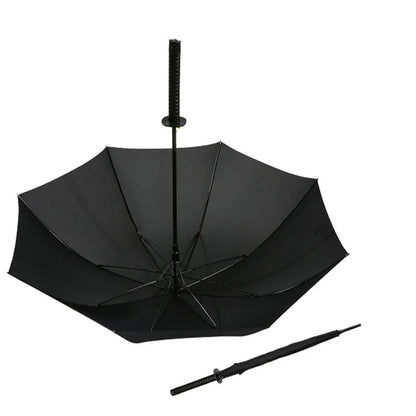 Black Japanese Katana Umbrella