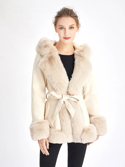 Luxurious Faux Fur Winter Coat