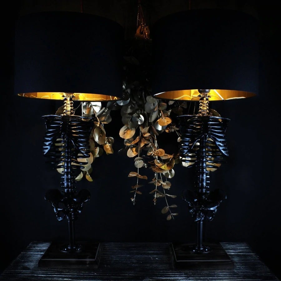 Skull Table Lamp Skeleton
