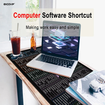 Shortcut Master Mousepad | Öka produktiviteten och spara tid