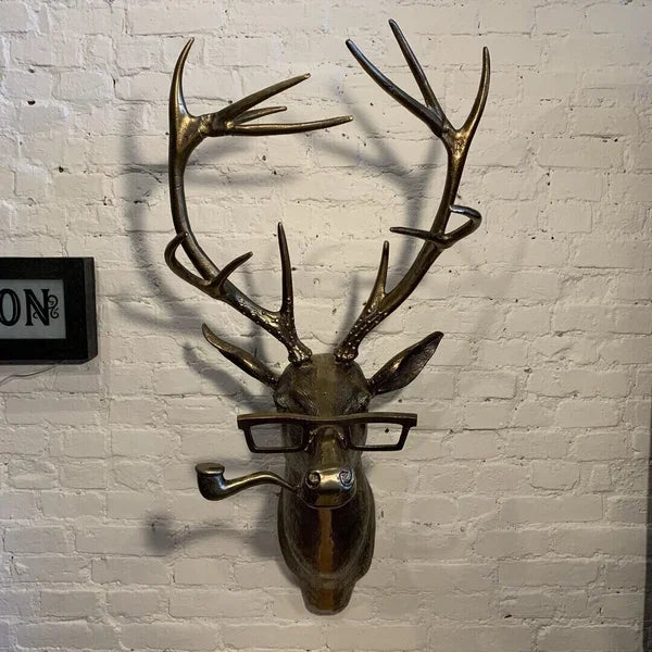 Bronzed Statue Animal Stag Home Decoration
