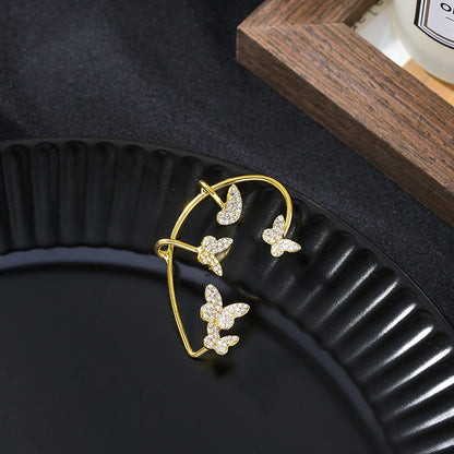 Zirconia Butterfly Earrings