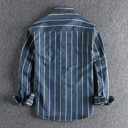 Denim Striped Jacket