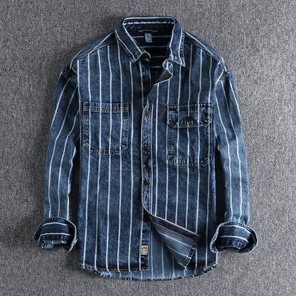 Denim Striped Jacket