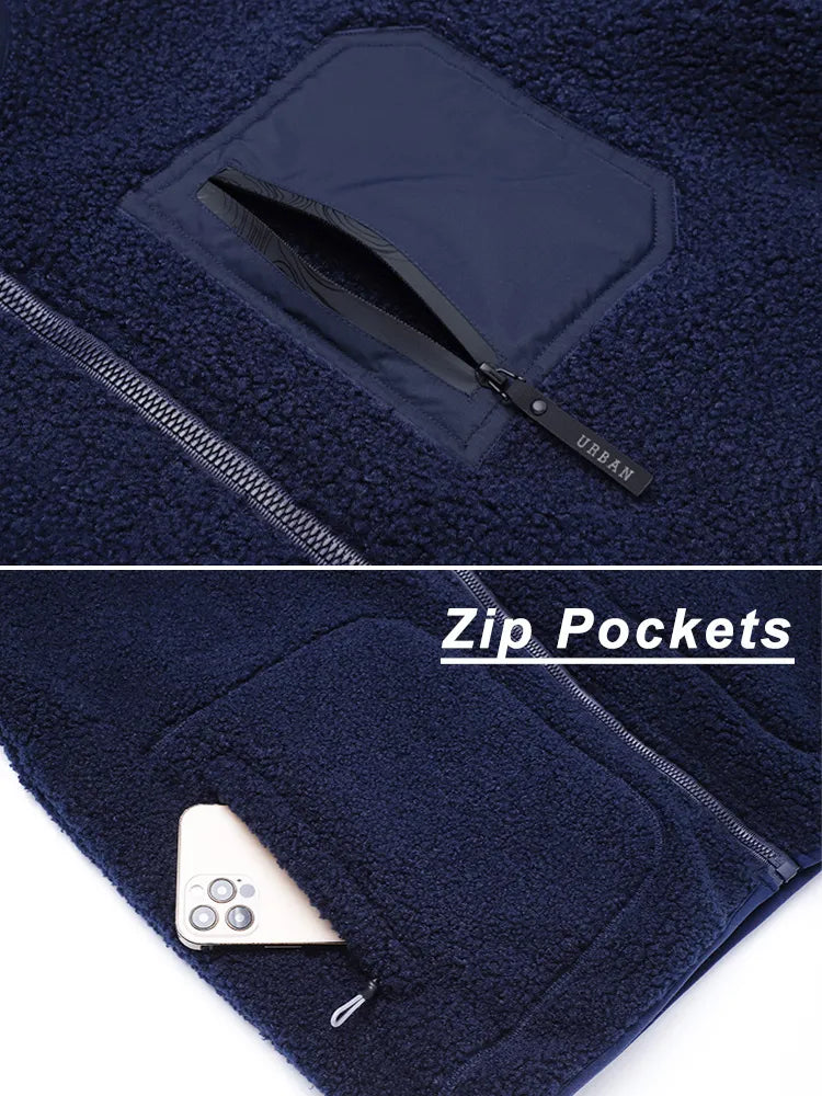 Men's Multi-Pocket Warm Coat