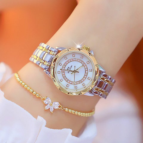 Luxurious Gold Watch and Bracelet Set